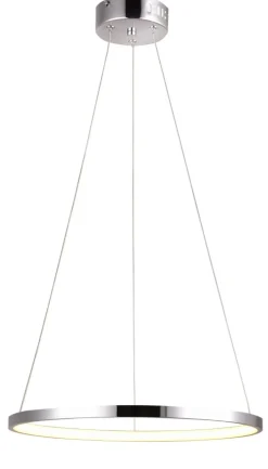 Best Sale Ledowa, owana lampa wisząca obręcz 31-64592 LUNE | Kaja Żyrandole Nowoczesne