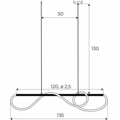 Store Ledowa, dekoracyjna lampa nad stół w salonie MX P0512 LAGUNA | Kaja Żyrandole Nowoczesne