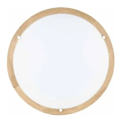 Sklep Kaja Ledowa, drewniana lampa sufitowa - plafon ⌀45cm 4754174 FRIDA | Kaja
