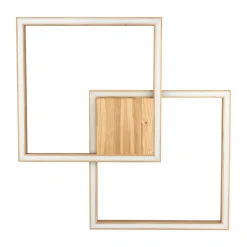 Shop Ledowa, drewniana lampa sufitowa plafon 9145274 RAMME | Kaja Żyrandole Nowoczesne