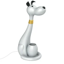 Dzieci Sklep Kaja Ledowa, dziecięca lampka do nauki K-BL1607 BIAŁY PIESEK | Kaja