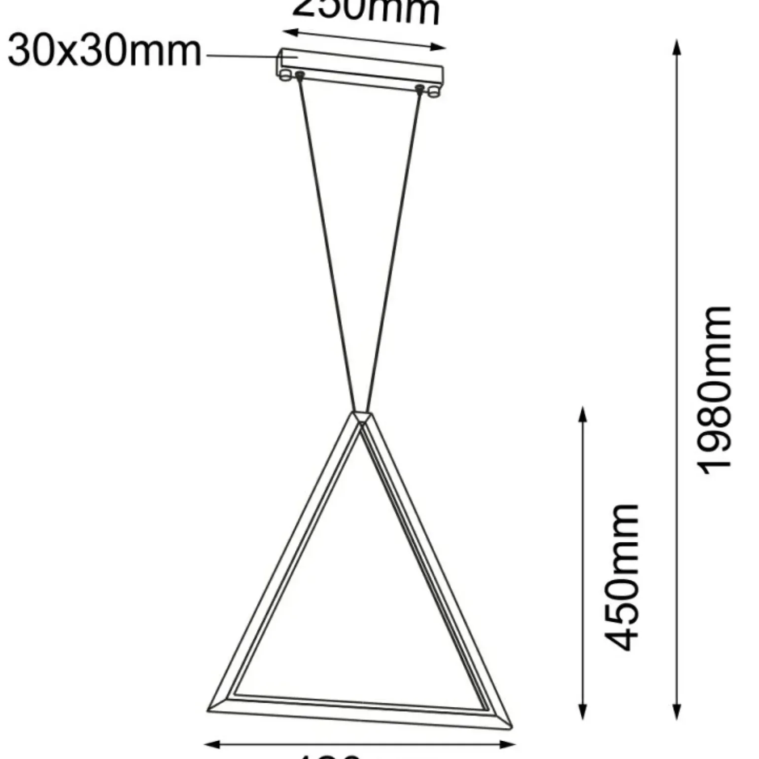 Store Ledowa, geometryczna lampa wisząca 4000K ANT 5077 IKUNA | Kaja Żyrandole Nowoczesne