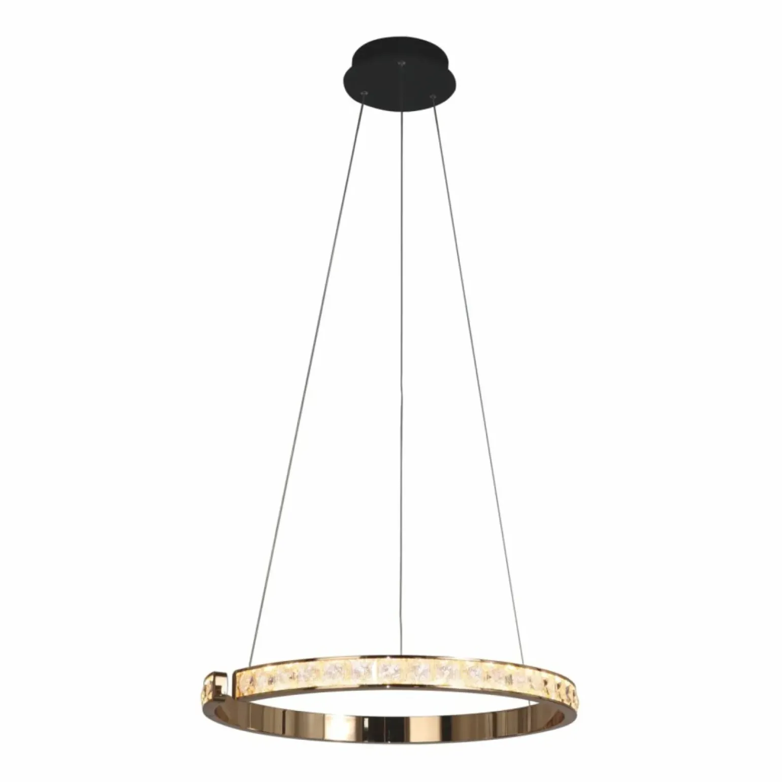 Shop Ledowa, kryształowa obręcz wisząca MD4996-1-3GBD MURIEL | Kaja Żyrandole Nowoczesne