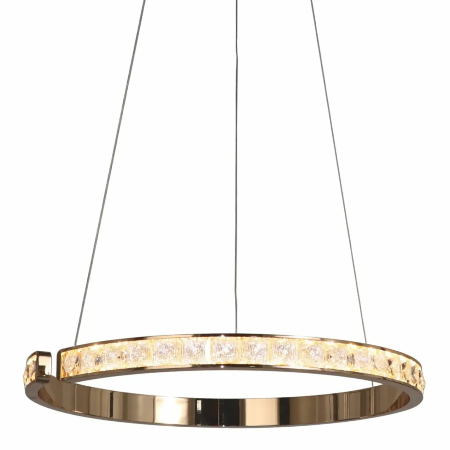 Shop Ledowa, kryształowa obręcz wisząca MD4996-1-3GBD MURIEL | Kaja Żyrandole Nowoczesne