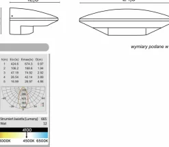 Sklep Kaja Ledowa lampa ścienna, ciepła barwa światła 91303-LED z serii UFO | Kaja Oświetle