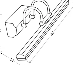 Sklep Kaja Ledowa lampa ścienna nad lustro 20-32591 GIZEL | Kaja Oświetlenie