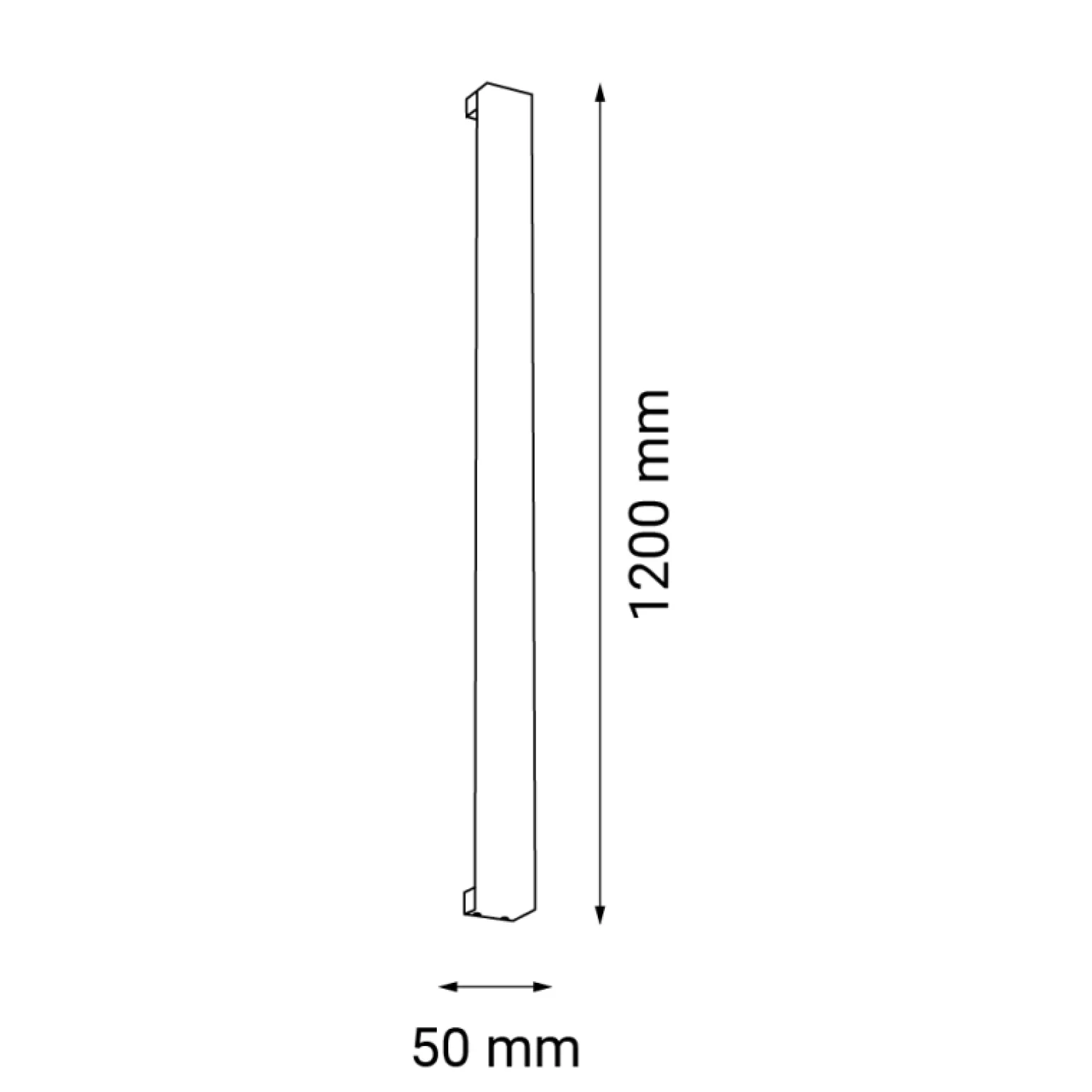 Sklep Kaja Ledowa lampa ścienna w formie listwy 120cm 3000K ANT 4015 HOSO | Kaja