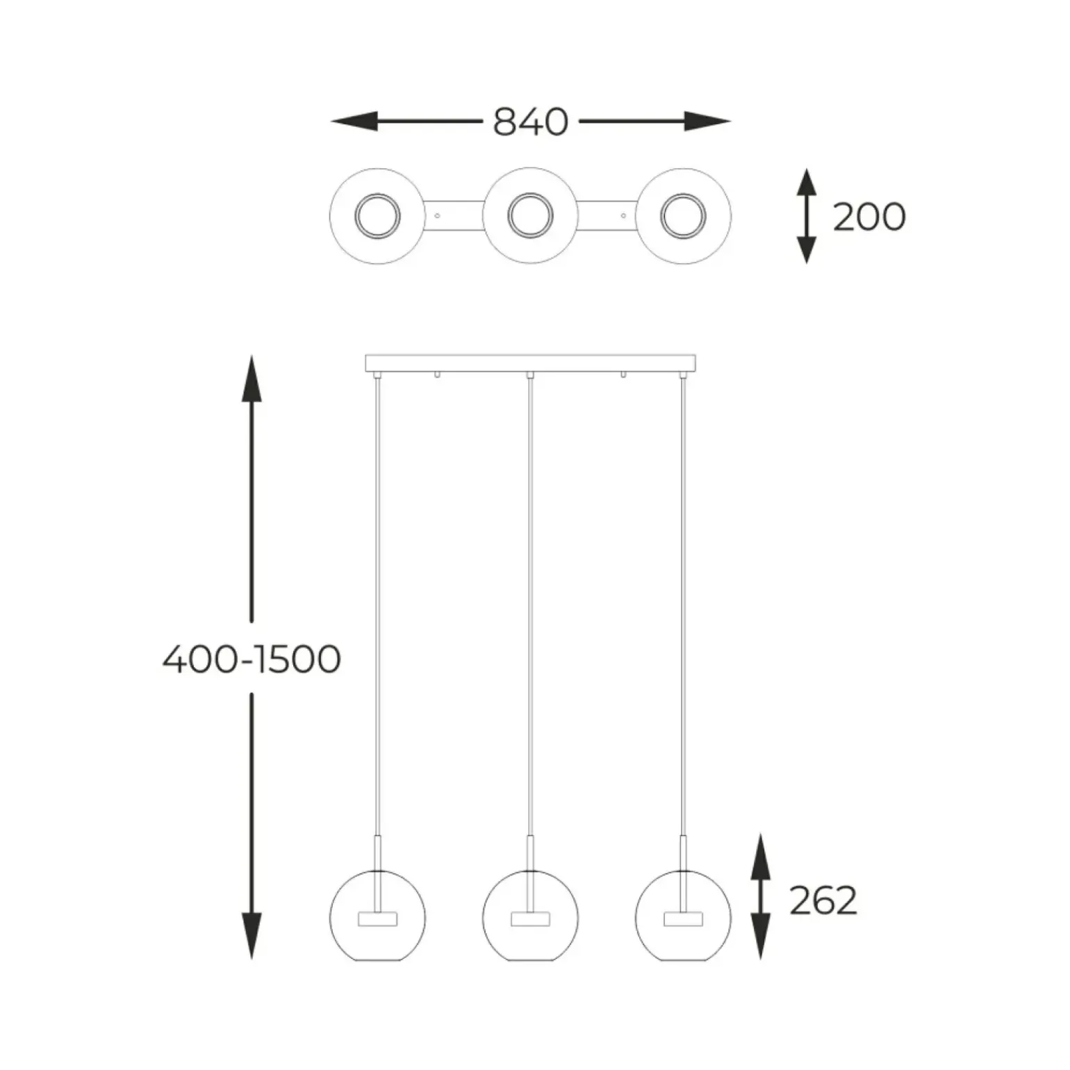 Online Ledowa lampa nad stół w jadalni P0428-03J-L4AC ENCELADUS | Kaja Żyrandole Nowoczesne