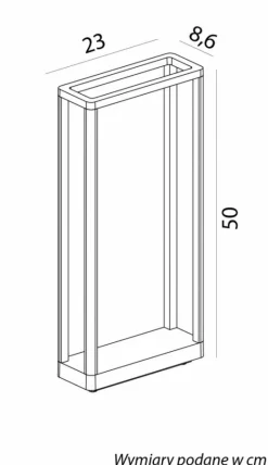 Sklep Kaja Ledowa lampa ogrodowa, kolor ciemny popiel AR-500 z serii ARMA | Kaja Oświetleni
