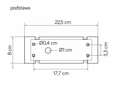 Sklep Kaja Ledowa lampa ogrodowa, kolor ciemny popiel AR-500 z serii ARMA | Kaja Oświetleni