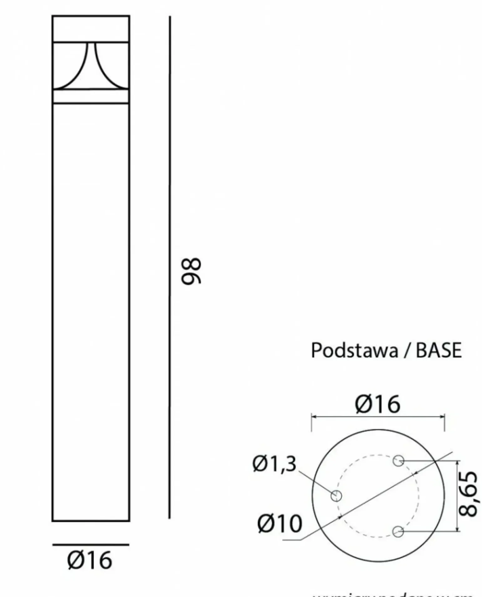 Sklep Kaja Ledowa lampa ogrodowa, moc 23W, grafitowa BRL-980 z serii BAREL | Kaja Oświetlen