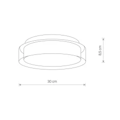 Sklep Kaja Ledowa lampa sufitowa, plafon, w kolorze u 8173 | Kaja