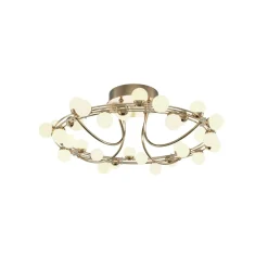 Store Ledowa lampa sufitowa, w kolorze złota MOD081CL-L36G3K z serii TESSARA Żyrandole Nowoczesne