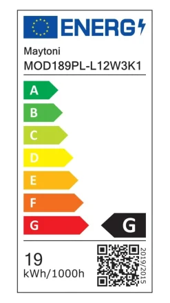 Best Ledowa lampa wisząca, biała oprawa MOD189PL-L12W3K1 z serii GERHARD Żyrandole Nowoczesne