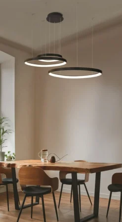 Store Ledowa lampa wisząca, nieregularne kształty AZ5027 AMANDA | Kaja Żyrandole Nowoczesne