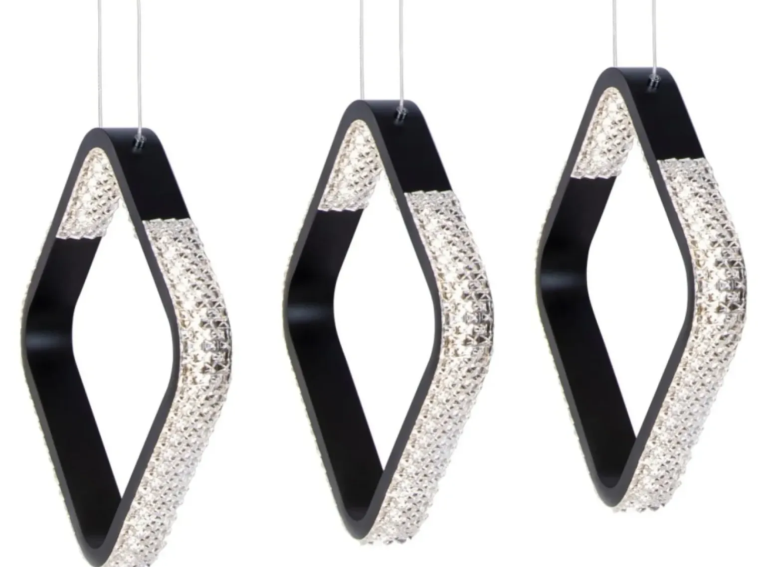 Best Ledowa lampa wisząca z kryształkami K-8160 HILD | Kaja Oświetlenie Żyrandole Nowoczesne