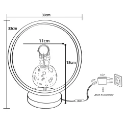 Sklep Kaja Ledowa lampka stołowa do pokoju dziecka AX04S223D-1 ASTRONAUTA | Kaja