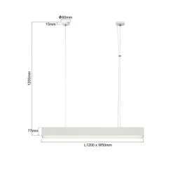 Sale Ledowa listwa techniczna 80cm LP-1401/1P M WH SMART LUCI M | Kaja Żyrandole Nowoczesne
