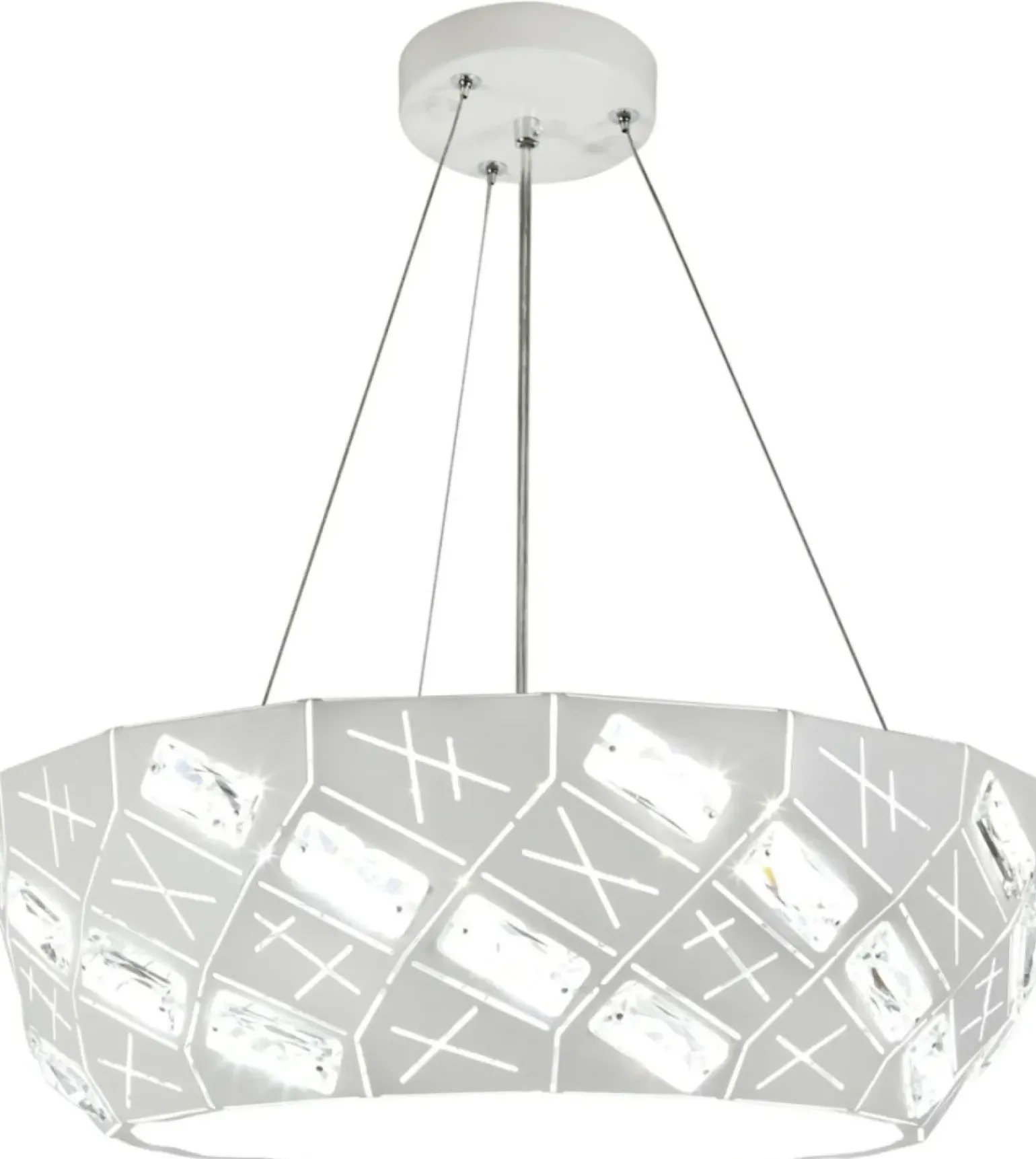 Best Ledowa, nowoczesna lampa wisząca 31-64851 GLANCE | Kaja Oświetlenie Żyrandole Nowoczesne