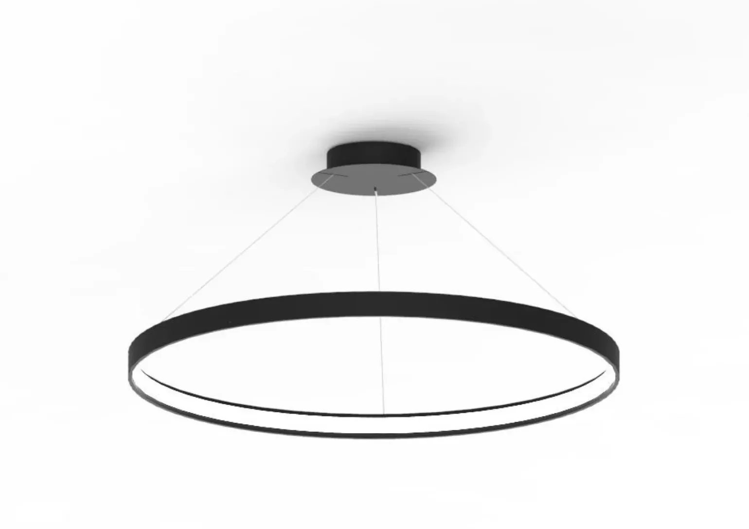 Cheap Ledowa obręcz wisząca pozioma LA0721/1 - BK CIRCLE| Kaja Oświetlenie Żyrandole Nowoczesne
