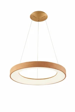 Store Ledowa obręcz wisząca z ciepłym światłem ⌀38cm AZ5006 SANTANA | Kaja Żyrandole Nowoczesne