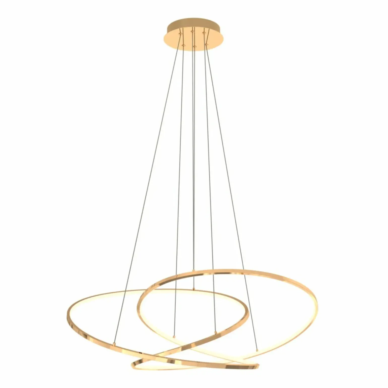 New Ledowa, ozdobna lampa wisząca wstążka MD7360-1A-3GT CHOLET | Kaja Żyrandole Nowoczesne