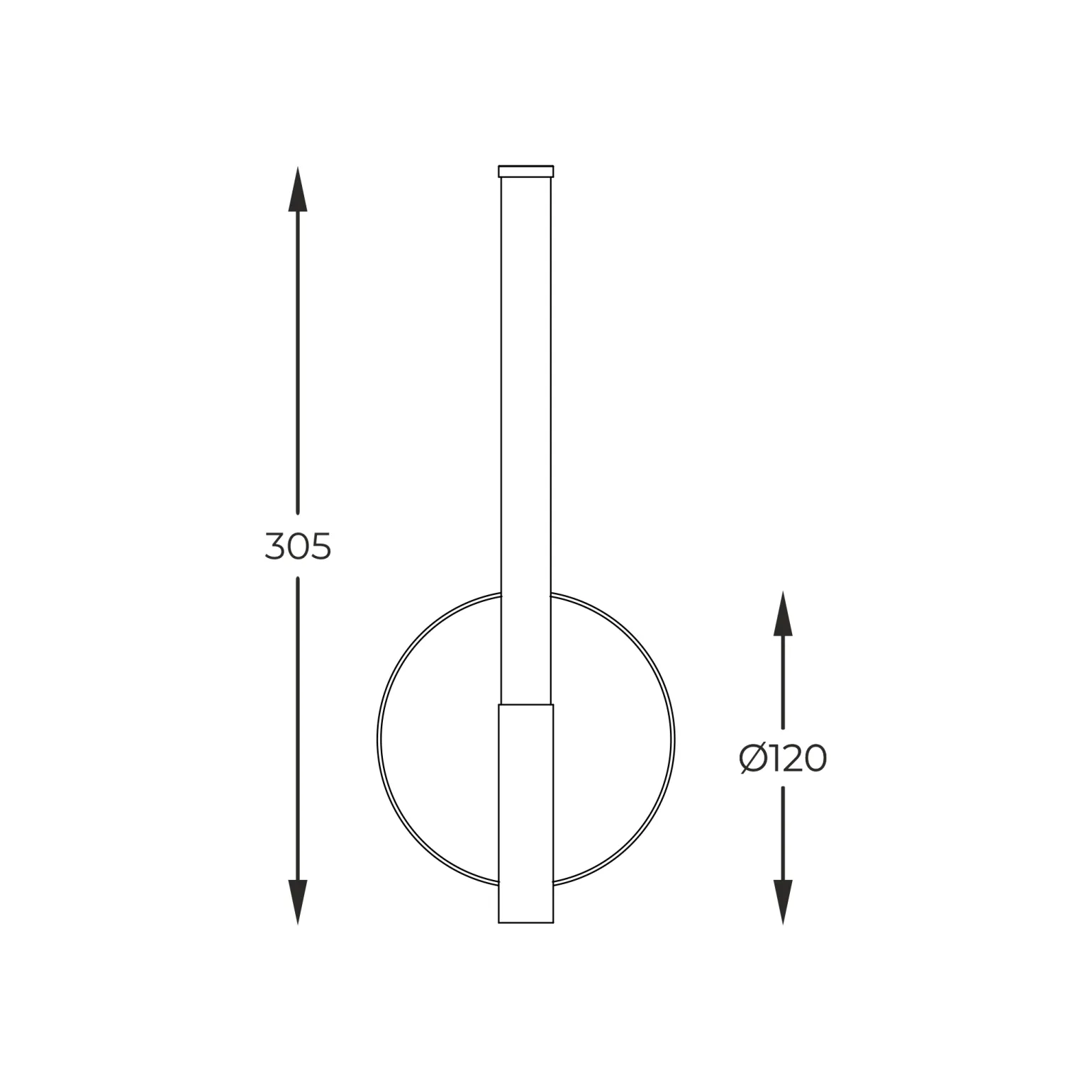 Sklep Kaja Ledowa, smukła lampa ścienna do holu ZM 1007 LAUTARO | Kaja
