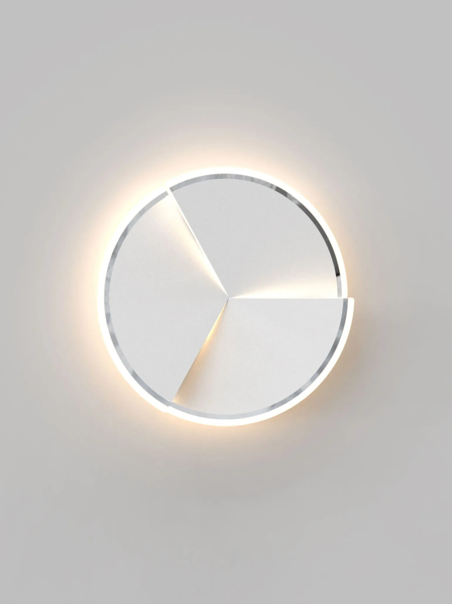 Sklep Kaja Ledowa, srebrna, okrągła lampa ścienna WF 9036-108L TRAPANI | Kaja