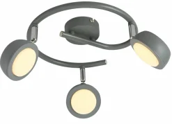 Fashion Ledowa, szara lampa sufitowa do sypialni 98-66558 MILD | Kaja Żyrandole Nowoczesne