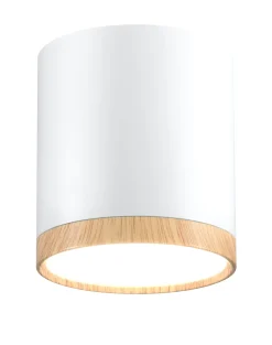 Sklep Kaja LEDowa tuba natynkowa z drewnem 2273624 z serii TUBA | Kaja