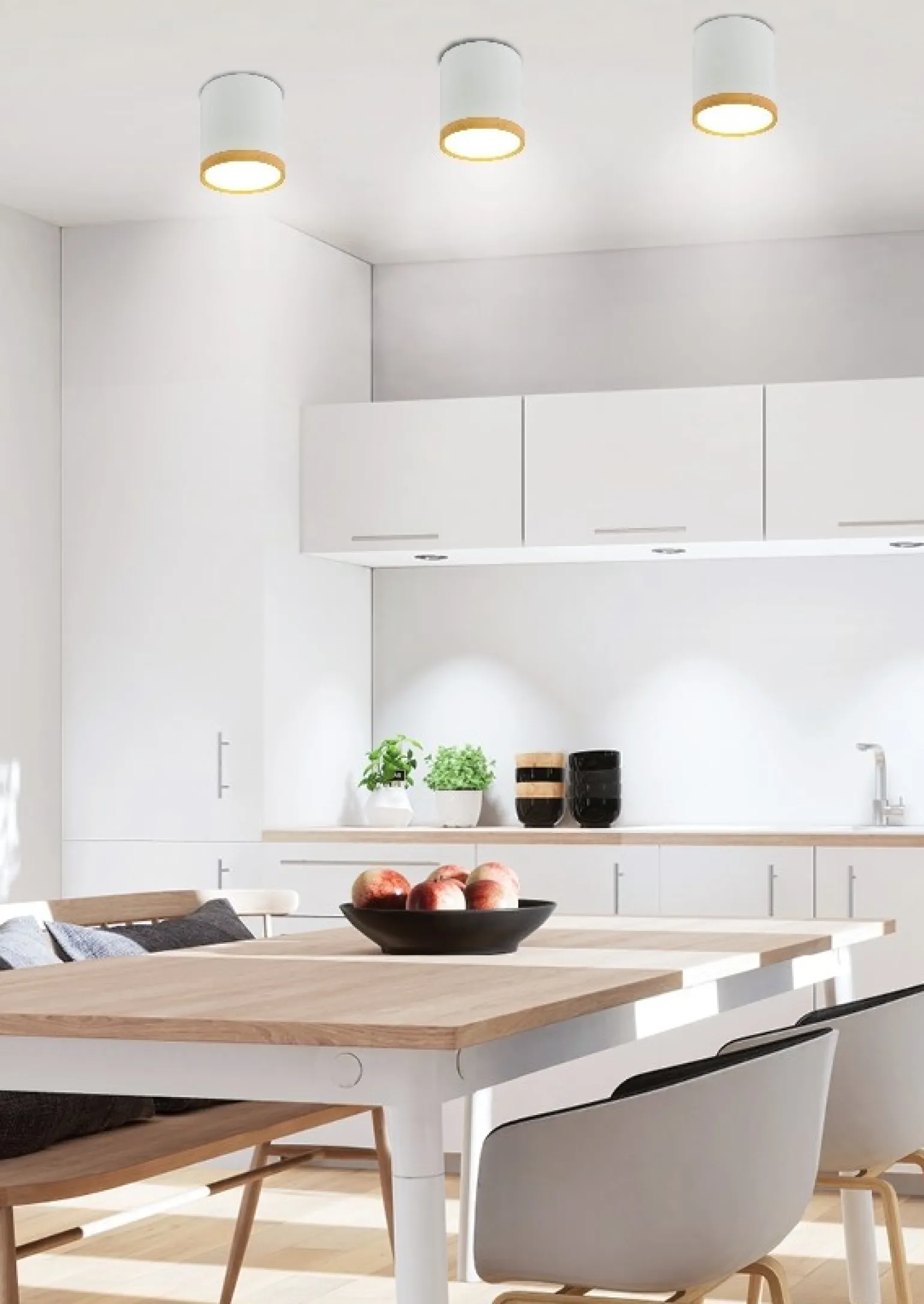 Sklep Kaja LEDowa tuba natynkowa z drewnem 2273624 z serii TUBA | Kaja