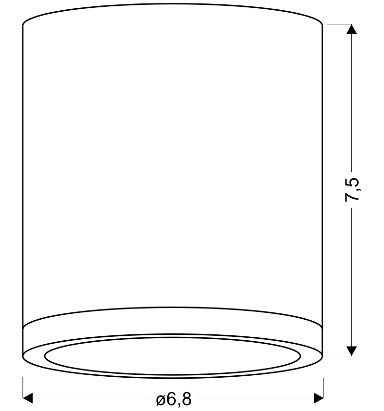 Sklep Kaja LEDowa tuba natynkowa z drewnem 2273624 z serii TUBA | Kaja