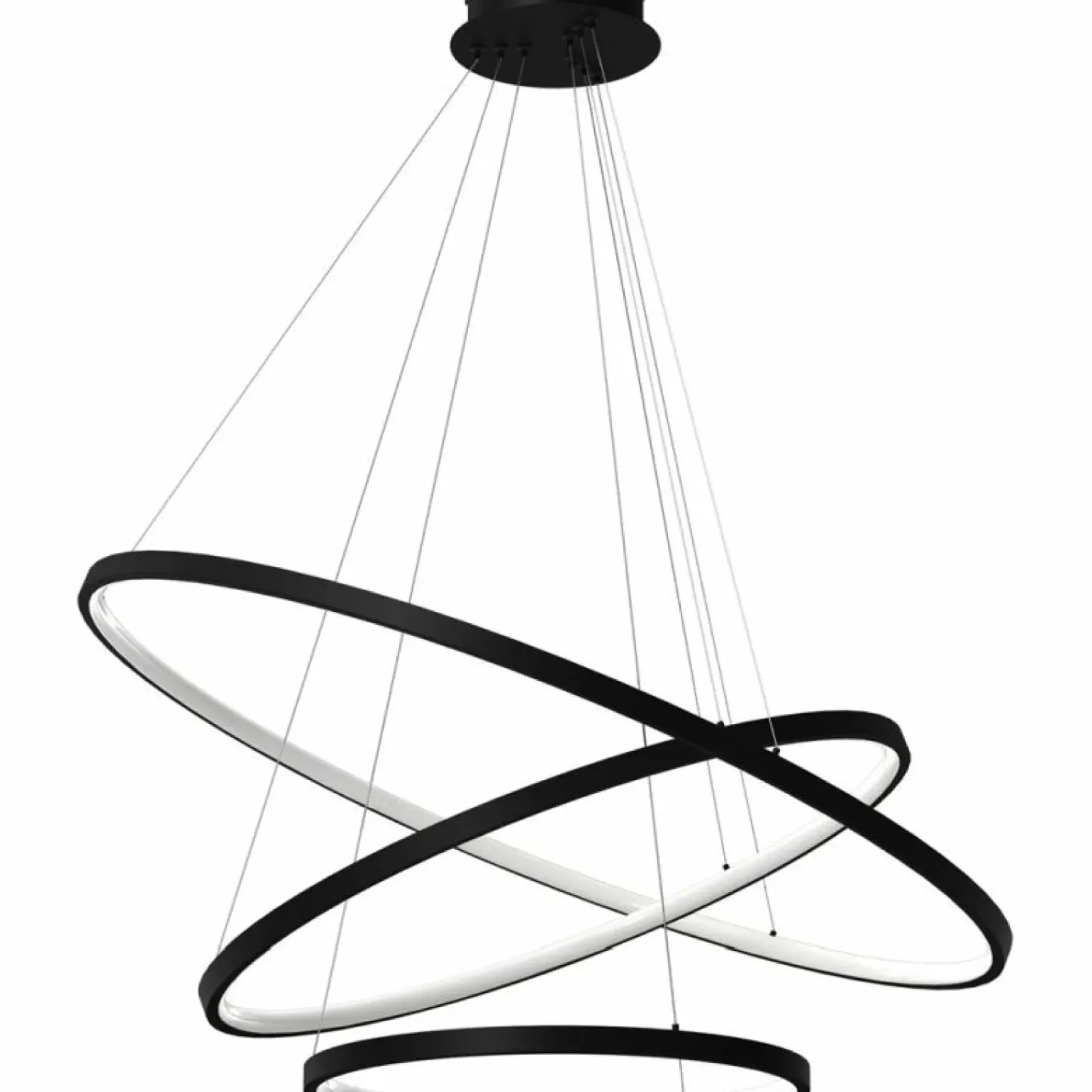 Best Ledowe koła na regulowanych zwisach ML7945 ROTONDA | Kaja Oświetlenie Żyrandole Nowoczesne