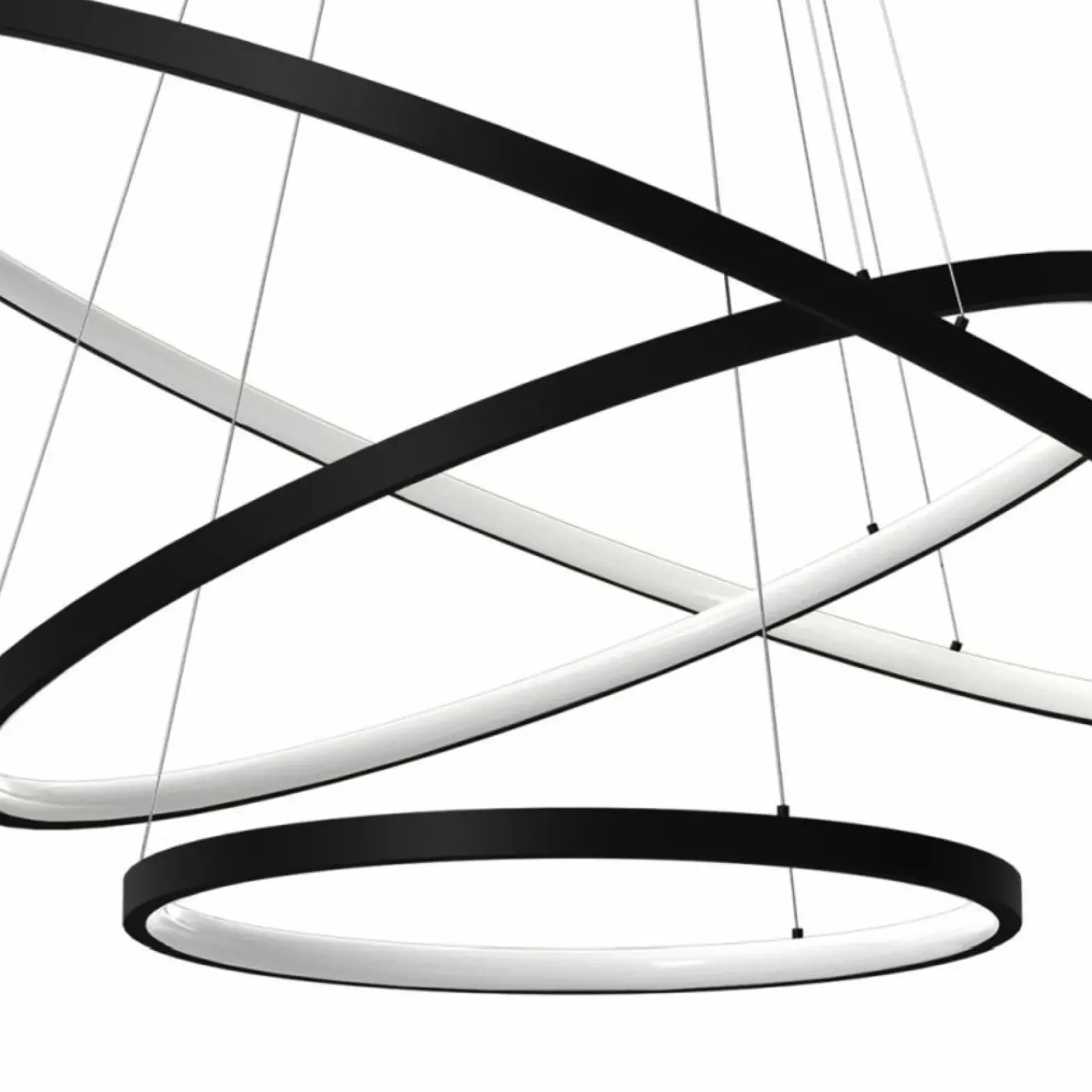 Best Ledowe koła na regulowanych zwisach ML7945 ROTONDA | Kaja Oświetlenie Żyrandole Nowoczesne