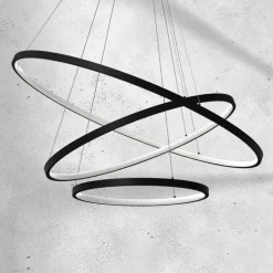 Best Ledowe koła na regulowanych zwisach ML7945 ROTONDA | Kaja Oświetlenie Żyrandole Nowoczesne