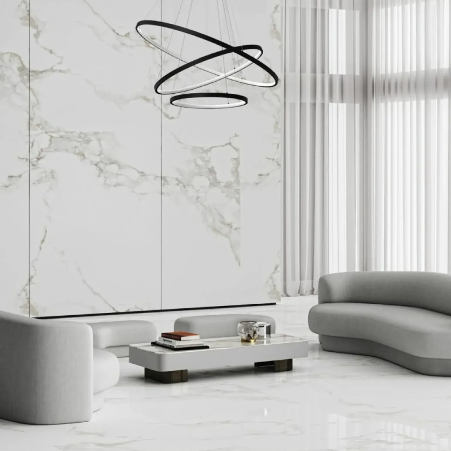 Best Ledowe koła na regulowanych zwisach ML7945 ROTONDA | Kaja Oświetlenie Żyrandole Nowoczesne