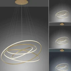 Best Sale Ledowe obręcze na regulowanych zwisach 2124-60 TESSARA | Kaja Żyrandole Nowoczesne