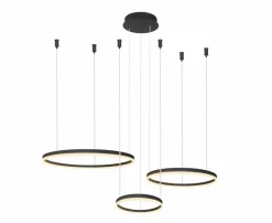 Sale Ledowe okręgi, żyrandol z pilotem w zestawie AZ4972 HALO | Kaja Żyrandole Nowoczesne