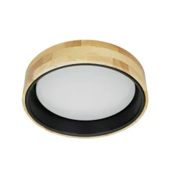 Sklep Kaja Ledowy, drewniany plafon ⌀35cm PLF-4350-20W-WD-BK-4K z serii CAMPELO