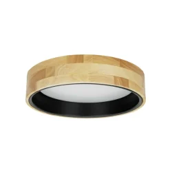 Sklep Kaja Ledowy, drewniany plafon ⌀35cm PLF-4350-20W-WD-BK-4K z serii CAMPELO