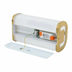 Sklep Kaja Ledowy, elegancki, złoty kinkiet łazienkowy 10730 PALMAS | Kaja