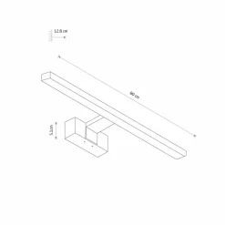 Sklep Kaja Ledowy kinkiet łazienkowy 80cm LED 15W 4000K 10682 CEZANNE LED | Kaja