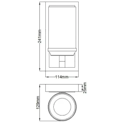 Sklep Kaja Ledowy kinkiet, barwa ciepła FE-AMALIA1-SBATH z serii AMALIA