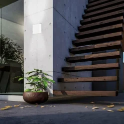 Sklep Kaja Ledowy kinkiet elewacyjny, geometryczny LP-1556/1W WH z serii SAP