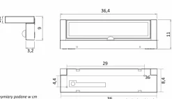 Sklep Kaja Ledowy kinkiet elewacyjny, ruchome światło RN-KPIR z serii REN | Kaja Oświetleni