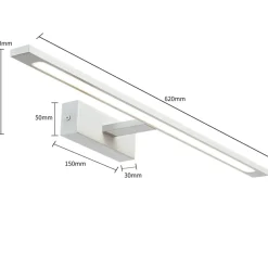 Sklep Kaja Ledowy kinkiet nad lustro 62cm GS-LWB-20W WH ISLA | Kaja Oświetlenie