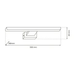 Sklep Kaja Ledowy kinkiet obrazowy, ciepła barwa światła ML8236 z serii PINTO | Kaja Oświet