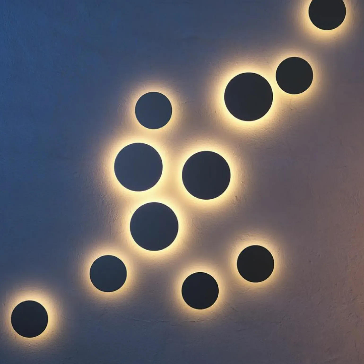 Sklep Kaja Ledowy kinkiet w formie grafitowej tarczy ⌀18cm O420WL-L12GF WALD