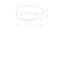 Sklep Kaja Ledowy, okrągły plafon zewnętrzny, moc 12W 9514 | Kaja Oświetlenie