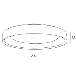 Sklep Kaja Ledowy plafon natynkowy z ciepłym światłem MX C0236 TORNADO | Kaja